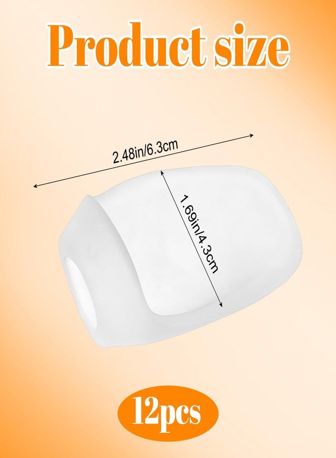 Kifmurase 12 Pcs Clear Gel Bunion Cushion Protector, Bunion Pads Gel Shield Cushion Corrector, Soft Toe-Bunion Relief Guards with Separator for Realigning Big Toe Relieve Pain in Big Toe Pain - Image 2
